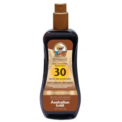 AUSTRALIAN GOLD SPF30 Spray Gel with Bronzer 237 ml